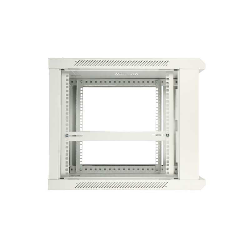 Extralink 9U 600x600 ASP Gray | Rackmount cabinet | wall mounted, metal door - Image 7