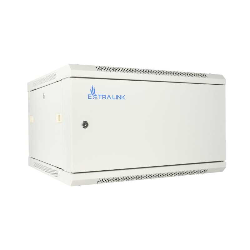 Extralink 6U 600x450 ASP Cinza | Armário de rack | montado na parede, porta totalmente de aço - Imagem 2