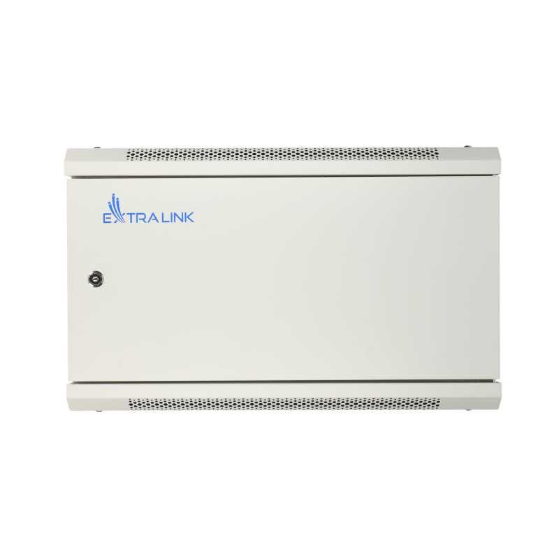 Extralink 6U 600x450 ASP Gray | Rackmount cabinet | wall mounted, metal door - Image 3
