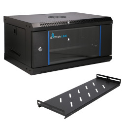 Extralink Lite 4U 530x400 Negro | Armario rack | montado...