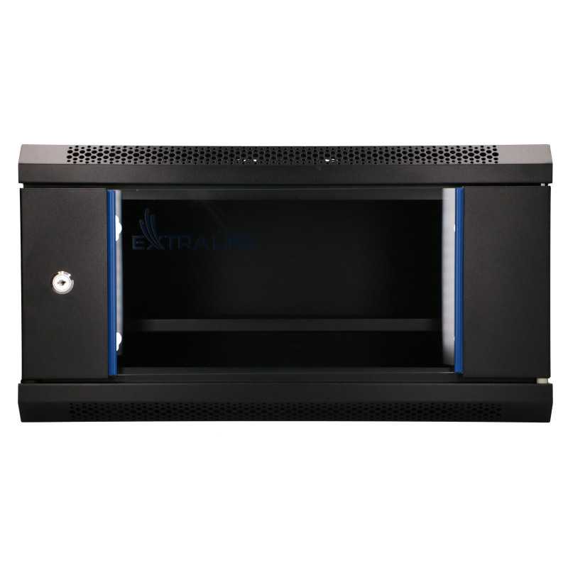 Extralink Lite 4U 530x400 Siyah | Rack kabin | duvara monte, raf dahil - Görsel 2
