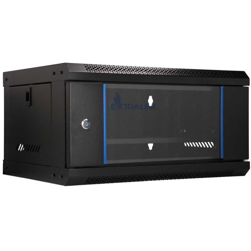 Extralink Lite 4U 530x400 Черный | Сетевой шкаф | настенный, полка в комплекте - Изображение 8