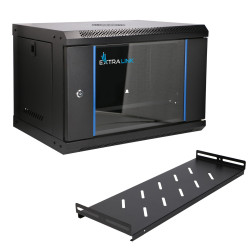 Extralink Lite 6U 530x400 Negro | Armario rack | montado...