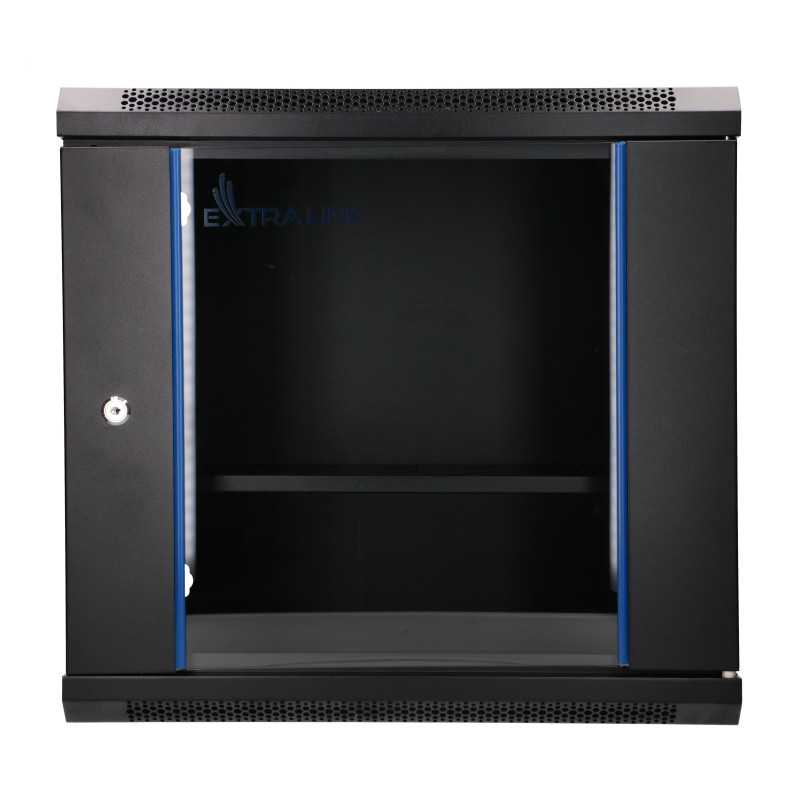 Extralink Lite 9U 530x400 Siyah | Rack kabin | duvara monte, raf dahil - Görsel 2