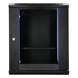 Extralink Lite 12U 530x400 Siyah | Rack kabin | duvara monte, raf dahil - Görsel 2