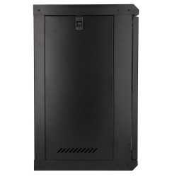 Extralink Lite 12U 530x400 Schwarz | Serverschrank | wandmontiert, inklusive Fachboden - Bild 3