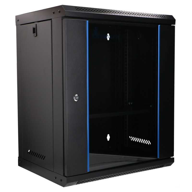 Extralink Lite 12U 530x400 Siyah | Rack kabin | duvara monte, raf dahil - Görsel 8
