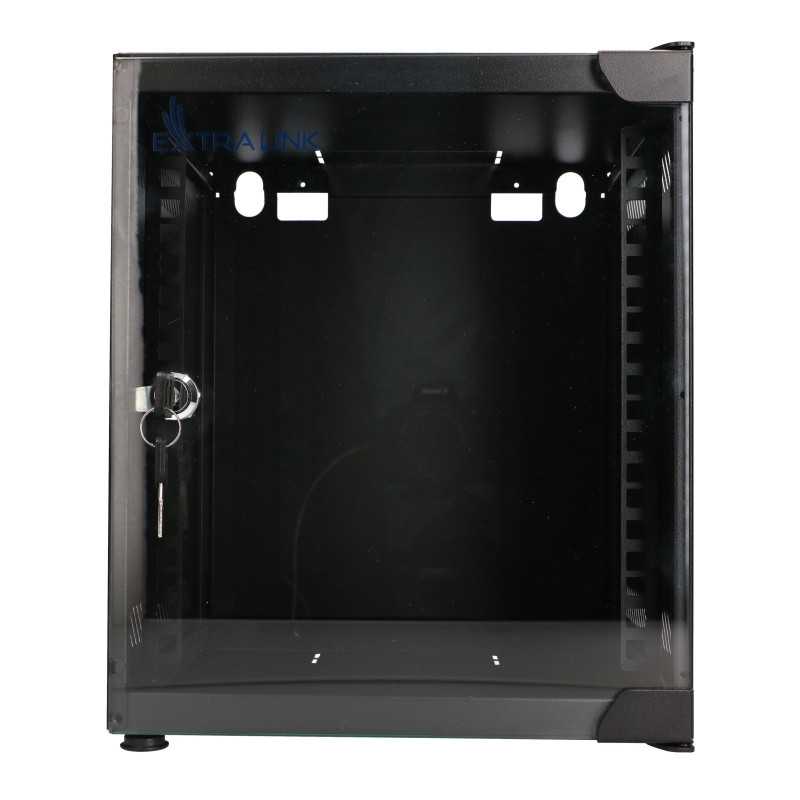 Extralink Lite 6U 10" 280X310 Schwarz | Serverschrank | wandmontiert - Bild 2