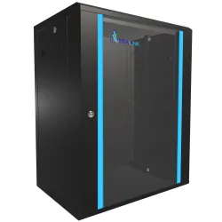 Extralink 15U 600x450 Černá Racková skříň montovaná na zdi