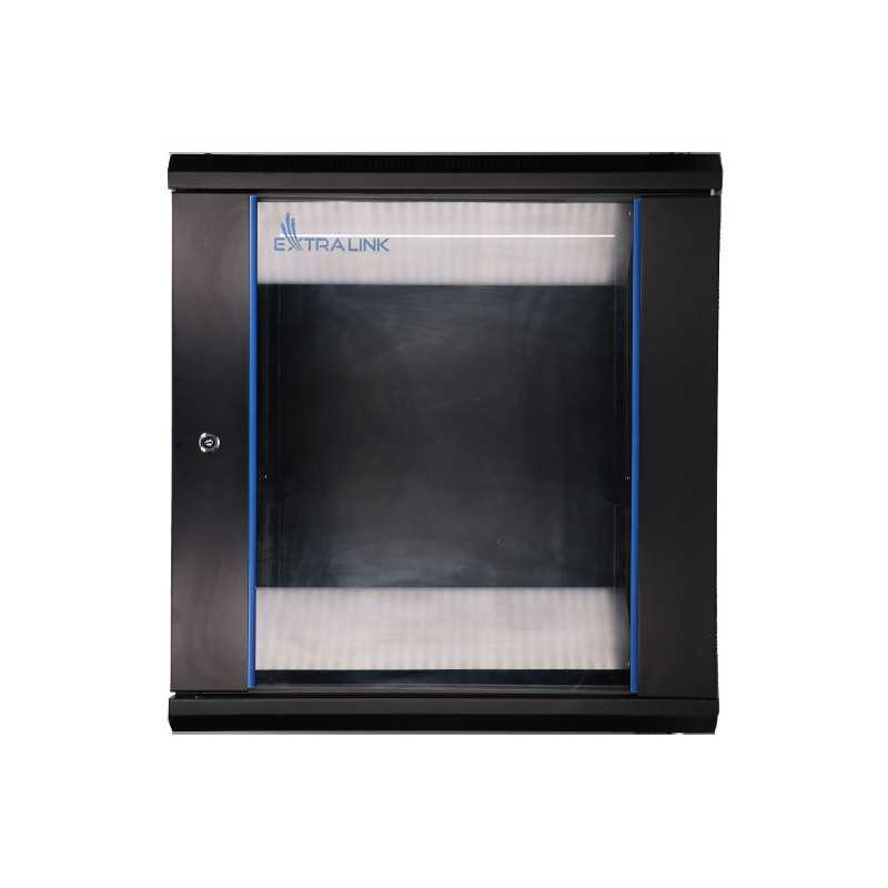 Стеллаж Rack Extralink 12U 600x450 Черный настенный - Изображение 2