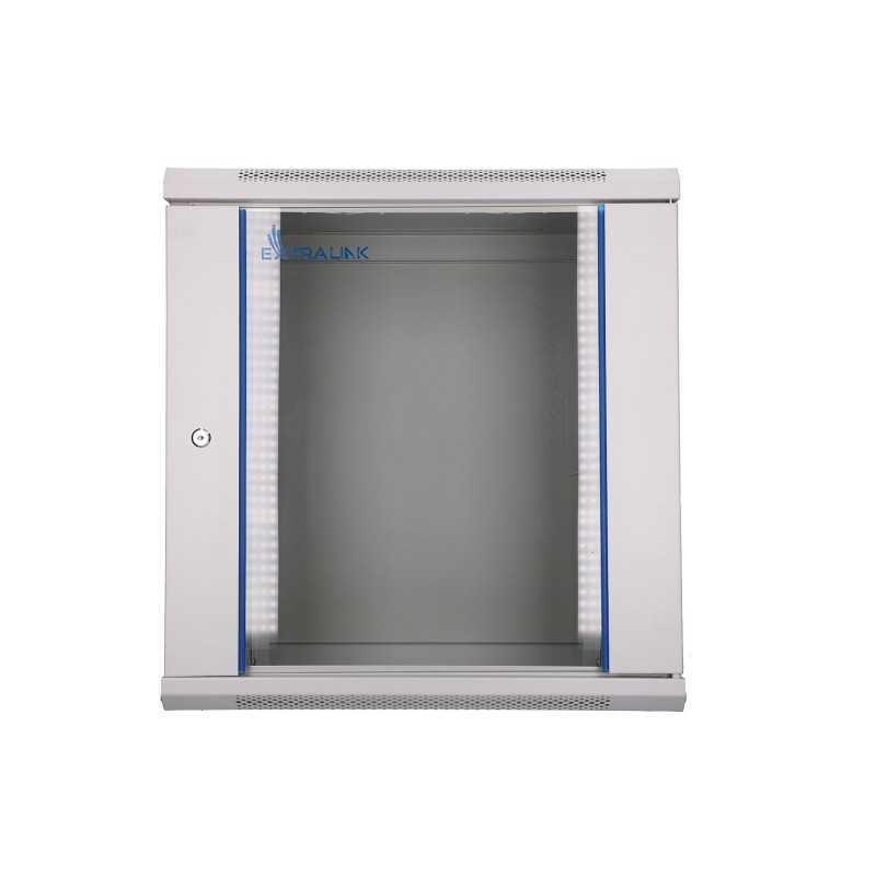 Extralink 12U 600x450 Grau | Rackmount-Schrank | Wandmontage - Bild 2