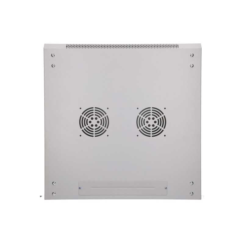 Extralink 12U 600x600 ASP Gray | Rackmount cabinet | wall mounted, metal door - Image 8