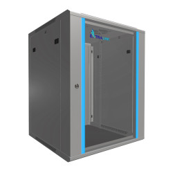 Стойка Extralink 15U 600x600 Серый настенный шкаф