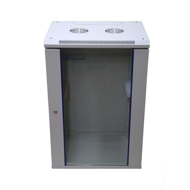Шкаф Rack Extralink 18U 600x450 Серый, настенный - Изображение 2