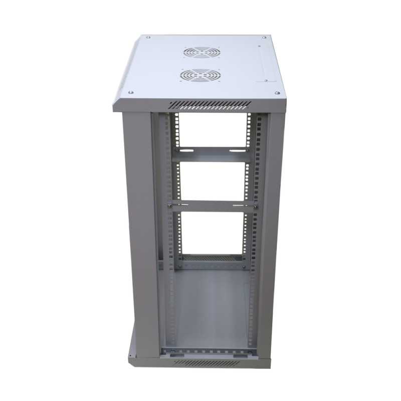 Extralink 18U 600x450 Duvara Montajlı Rack Kabini Gri - Görsel 5
