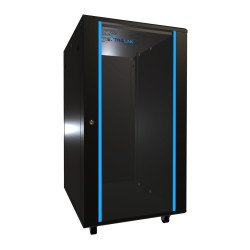 Extralink 22U 600x800 Preto | Arm&aacute;rio de rack | em p&eacute;