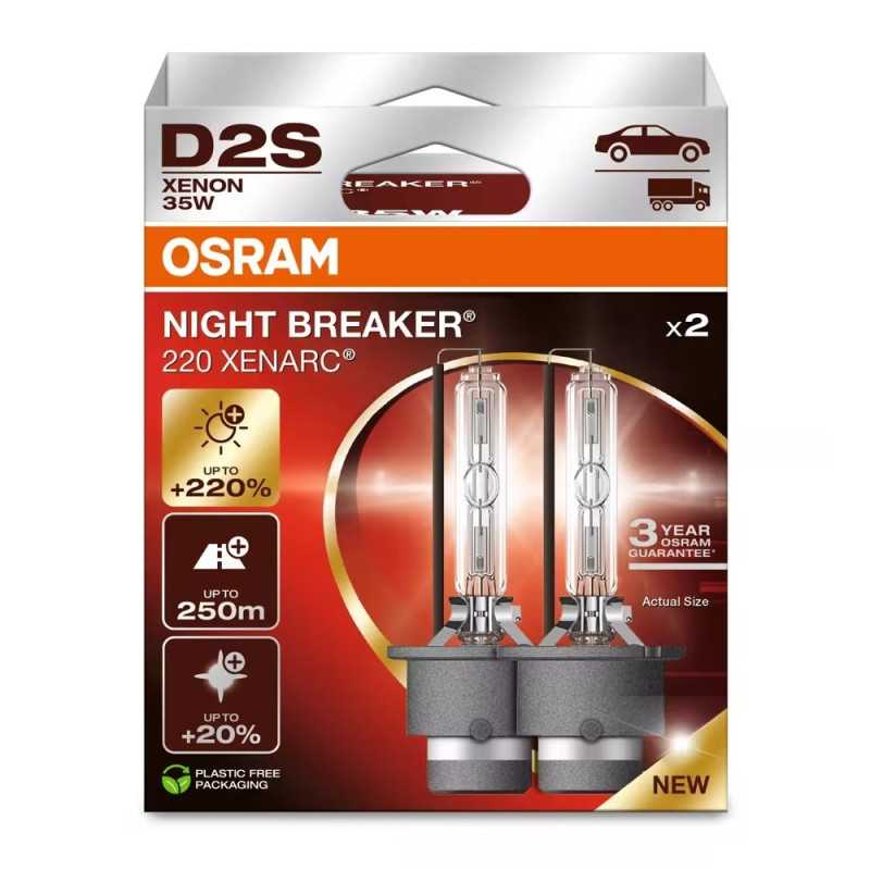 OSRAM XENARC NIGHT BREAKER 220 D2S 35 W, 2 SZT. - Imagem 3