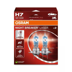 OSRAM NIGHT BREAKER LASER H7 12 V 55 W, 2 SZT