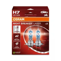 OSRAM NIGHT BREAKER LASER H7 12 V 55 W, 2 SZT