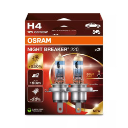 OSRAM NIGHT BREAKER 220 H4 12 V 60/55 W, 2 SZT - Imagem 3
