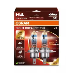 OSRAM NIGHT BREAKER 220 H4 12 V 60/55 W, 2 SZT - Immagine 3