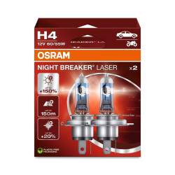 OSRAM NIGHT BREAKER LASER H4 12V 60/55W, 2 SZT. - Imagen 3