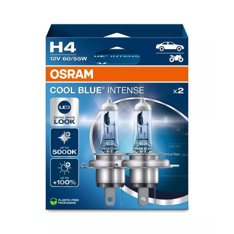 OSRAM COOL BLUE INTENSE NEXT GEN H4 12 V 60/55 W, 2 SZT - Immagine 2
