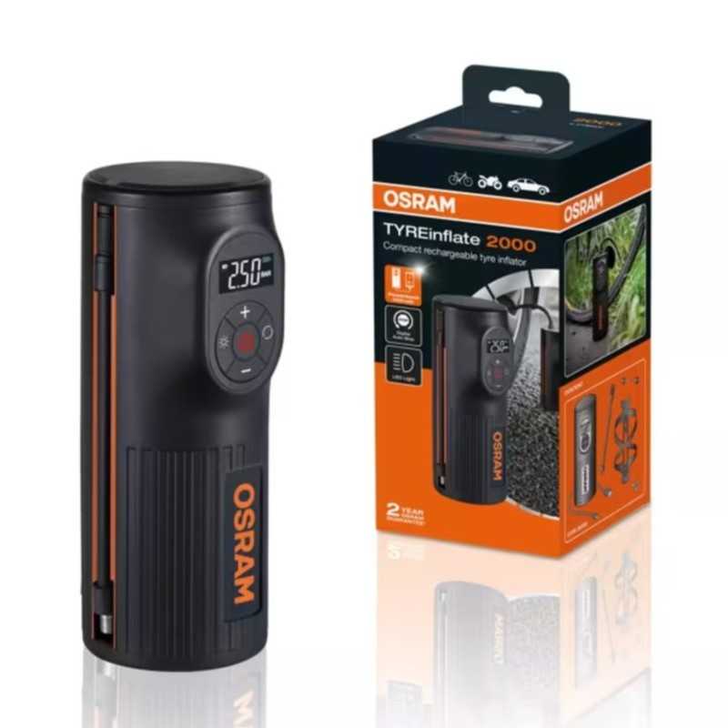 OSRAM TYREINFLATE 2000 KOMPAKTOWY AKUMULATOROWY KOMPRESOR - Изображение 4