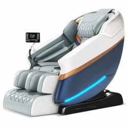 EXTRALINK FOTEL MASUJĄCY 3D ZERO GRAVITY BIAŁO-NIEBIESKI