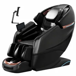 EXTRALINK FOTEL MASUJĄCY 3D ZERO GRAVITY CZARNO - RÓŻOWY...