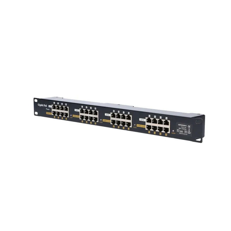 Extralink 16 Portowy Gigabit PoE Injector 16x 1000Mb/s RJ45, Obudowa Rack
