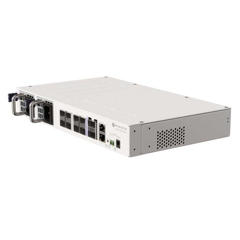 Коммутатор MikroTik CRS510-8XS-2XQ-IN, 2x 100G QSFP28, 8x 25G SFP28, 2x горячая замена - Изображение 3