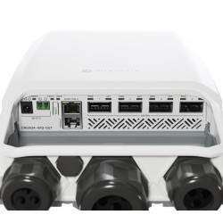 MikroTik CRS504-4XQ-OUT Anahtar, Cloud Router Switch, 4x 100G QSFP28, 1x RJ45 100Mb/s, IP66 - Görsel 4