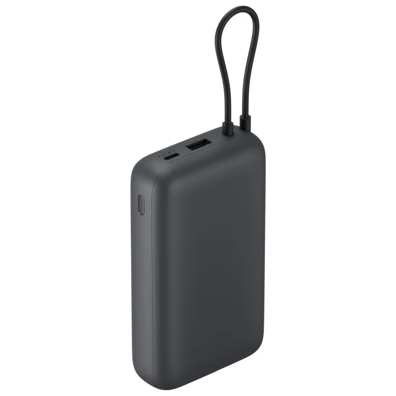 Xiaomi Power Bank 20000mAh Ciemno szary | Powerbank | 20000mAh, zintegrowany kabel - Zdjęcie 4