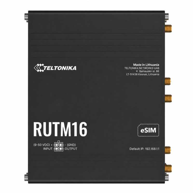 TELTONIKA RUTM16 CAT 6 LTE ROUTER, ESIM, TELIT CAT6 MODEM - Изображение 2