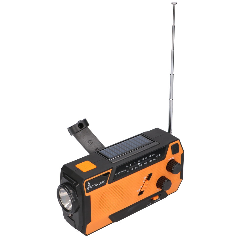 Extralink SR-4000 | Radio solare di emergenza con manovella | dinamo, powerbank 4000mAh, con torcia SOS - Immagine 2