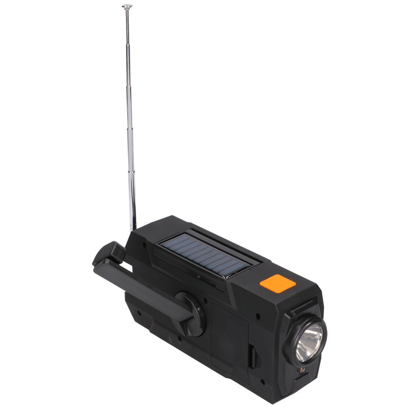 Extralink SR-4000 | Kurbelradio mit handyladefunktion solar | Dynamo, Powerbank 4000mAh, mit SOS-Taschenlampe - Bild 3