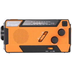Extralink SR-4000 | Solar emergency radio with hand crank | dynamo, power bank 4000mAh, with SOS flashlight - Image 5