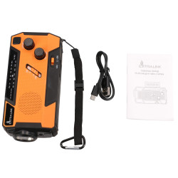 Extralink SR-4000 | Solar emergency radio with hand crank | dynamo, power bank 4000mAh, with SOS flashlight - Image 11