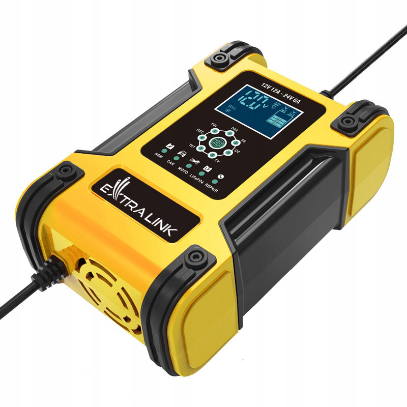Extralink Shango Smart Battery Charger | Retificador | 100 - 240VAC, 12V 12A, 24V 6A - Imagem 3