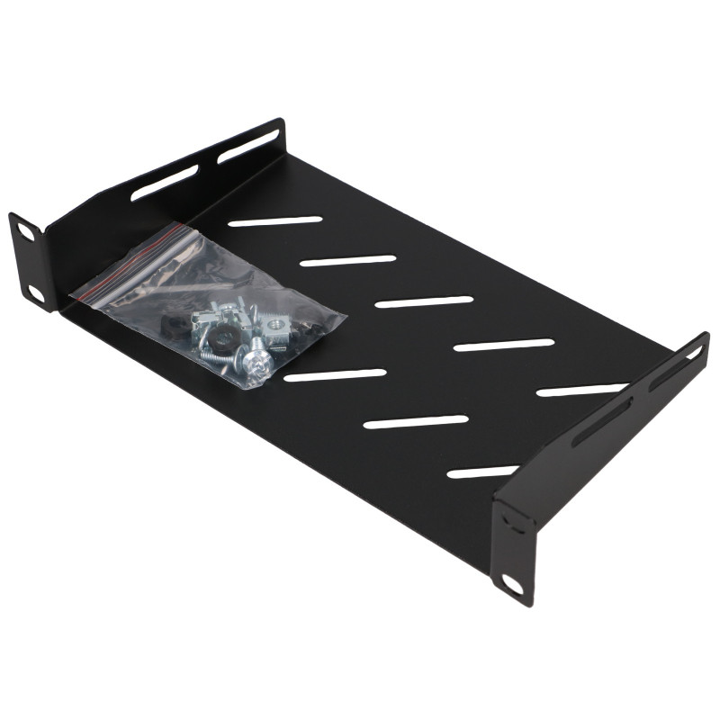 Extralink Shelf 1U | Shelf for 10" rack cabinets | black - Image 7