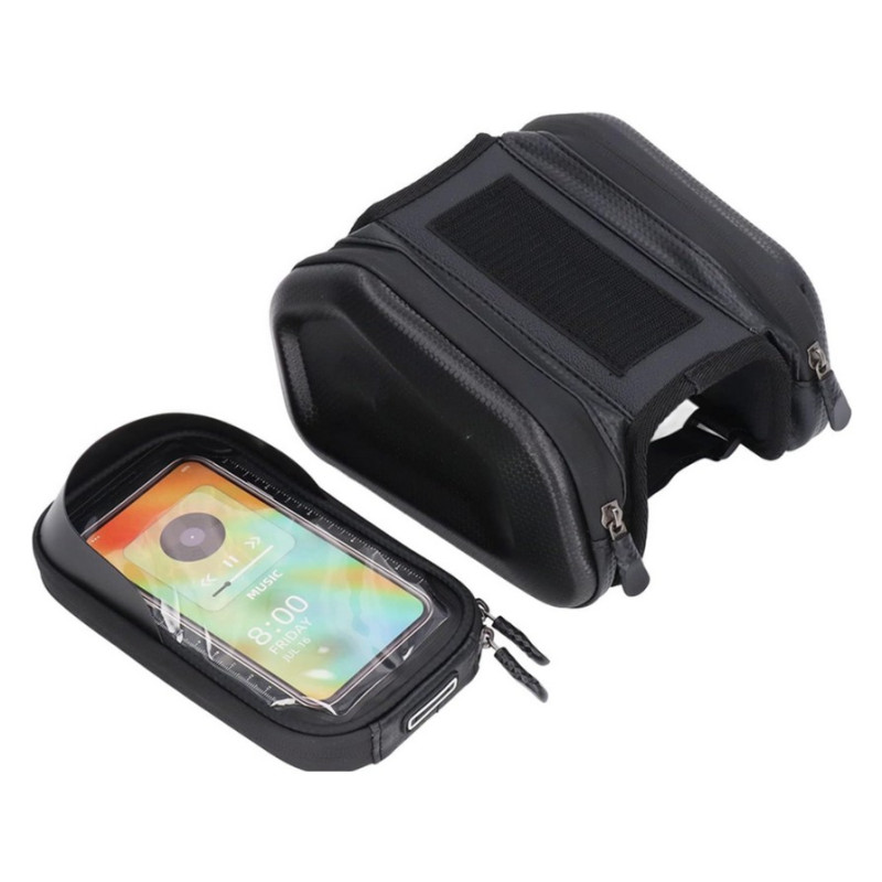 Bolsa de Bicicleta Extralink, Alforge Impermeável para Quadro com Capa para Telefone - Imagem 5