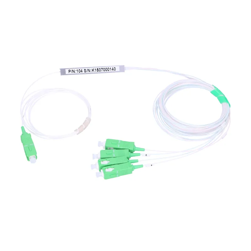 EXTRALINK 1:4 PLC SPLITTER SC/APC 900UM 1M STEEL BOX BLOCK TYPE