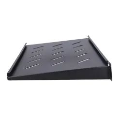 Extralink 1U 250mm Czarna Półka 19", do szaf wiszących