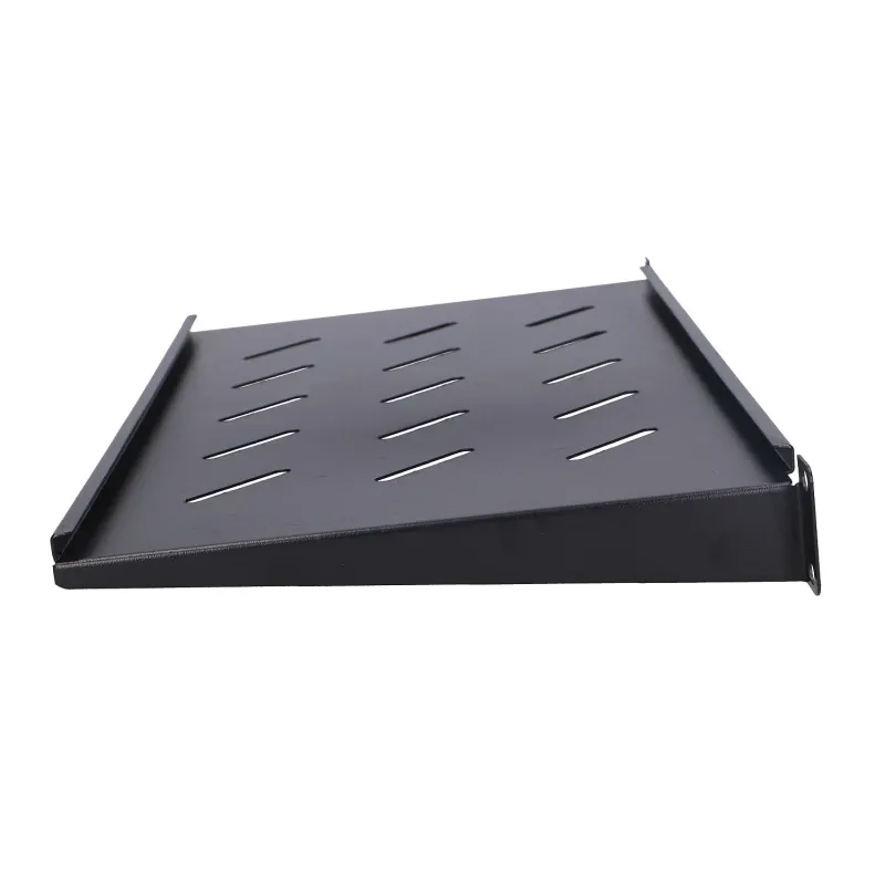 Extralink 1U 250mm Czarna Półka 19", do szaf wiszących