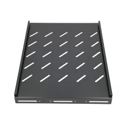 Extralink 1U 350mm Černá Police 19", 472x352mm, bodová, pro skříně s hloubkou 600mm