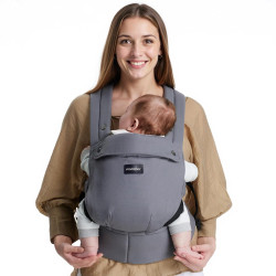 MOMCOZY BC001 BABY CARRIER NEWBORN TO TODDLER COTTON GREY