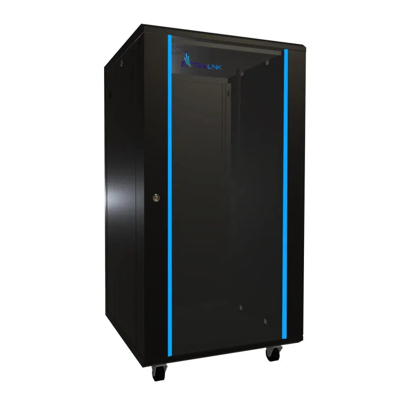 Extralink 22U 600x600 Černá Rack skříň stojící