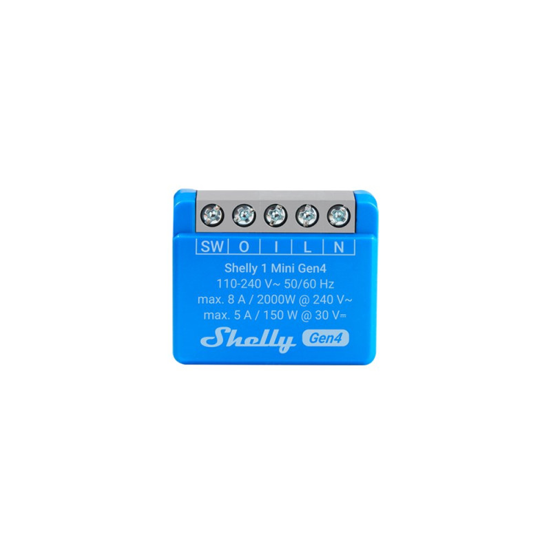 Shelly 1 Mini Gen4 | Moduł przekaźnikowy | Zigbee, WiFi, Bluetooth, Matter