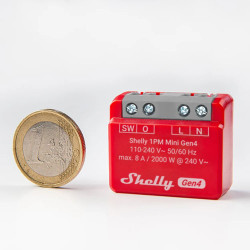 Shelly 1PM Mini Gen4 | Moduł przekaźnikowy | Jednokanałowy, Zigbee, WiFi, Bluetooth, Matter - Zdjęcie 2